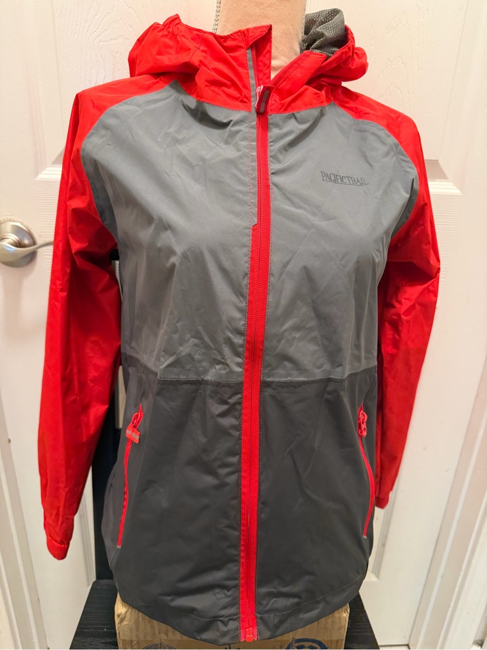 Pacific Trail Gray Youth Mesh-Lined Rain Jacket
